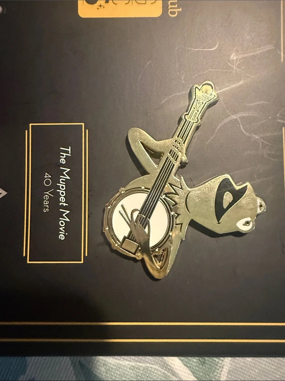 Kermit Banjo Metal Wall Accent - Gold Finish